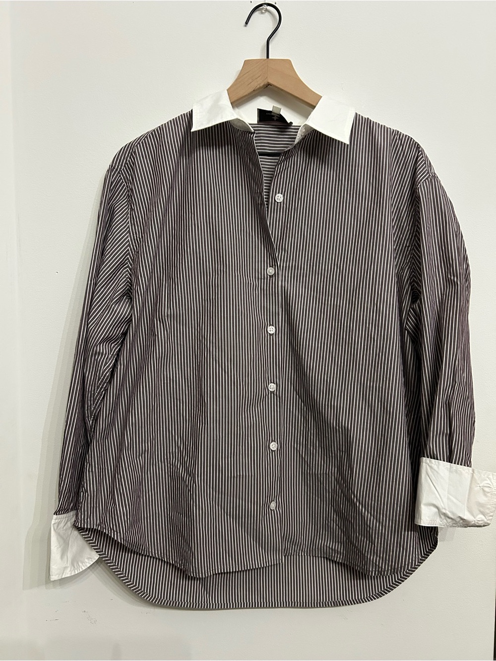 Tuckernuck over sized boyfriend button down shirt